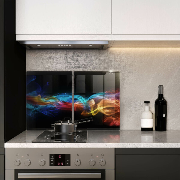 Skärbräda glas Färgad rök