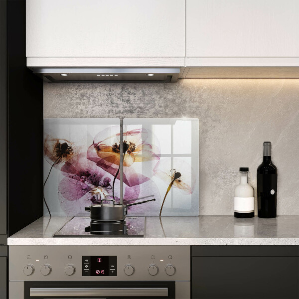 Skärbräda glas Fina blommor