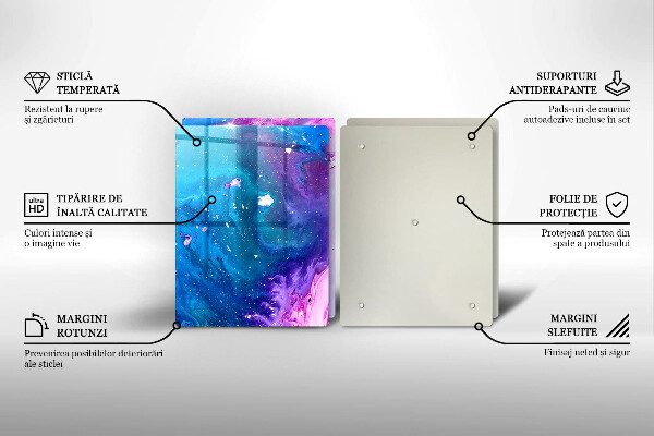 Skärbräda glas Abstraktion bläck