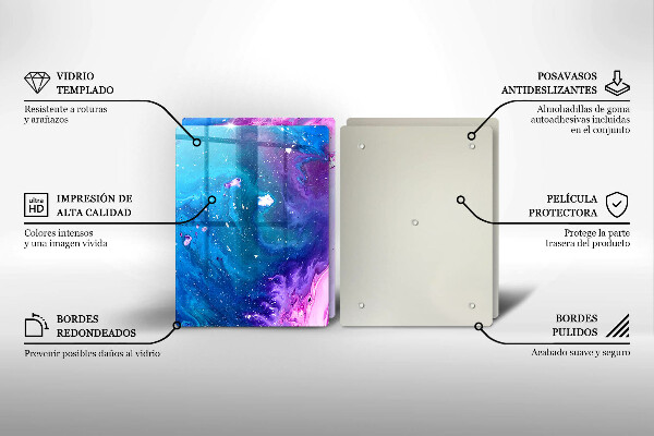 Skärbräda glas Abstraktion bläck