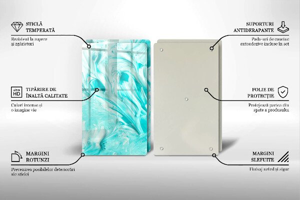 Skärbräda glas Abstraktionsfärger