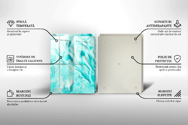 Skärbräda glas Abstraktionsfärger