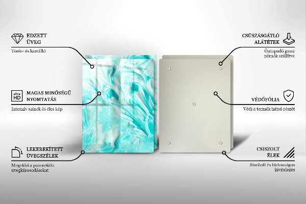 Skärbräda glas Abstraktionsfärger