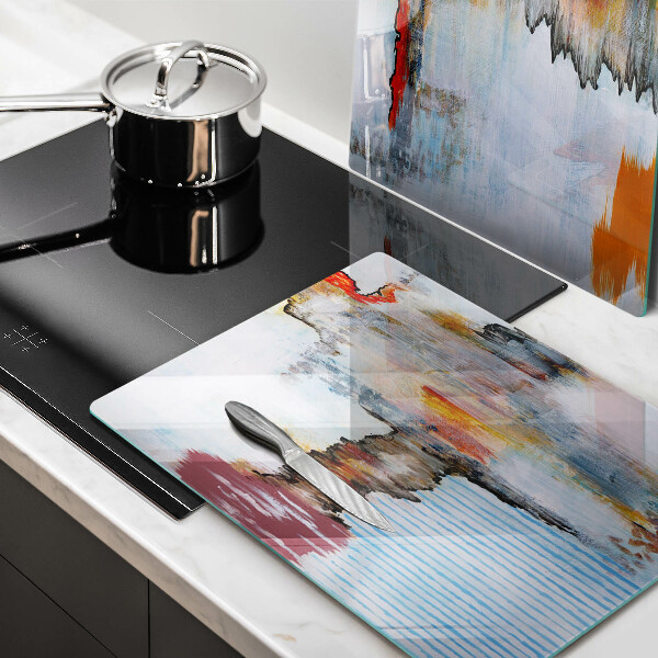 Skärbräda glas Abstraktionsfärger