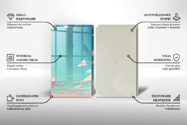 Skärbräda glas Sagohimlen