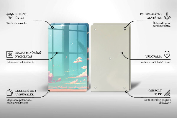 Skärbräda glas Sagohimlen