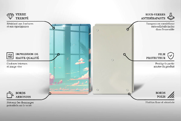 Skärbräda glas Sagohimlen