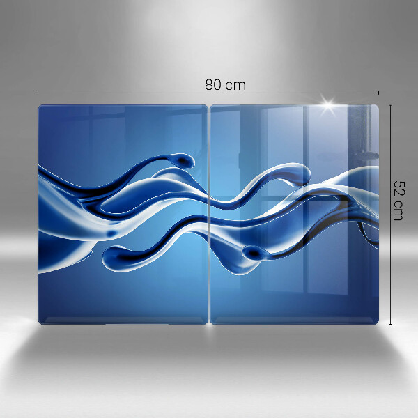 Skärbräda glas Vätskeabstraktion