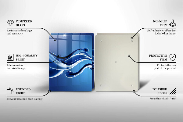 Skärbräda glas Vätskeabstraktion