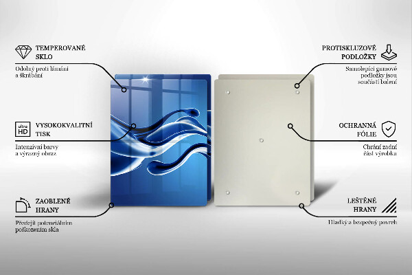 Skärbräda glas Vätskeabstraktion