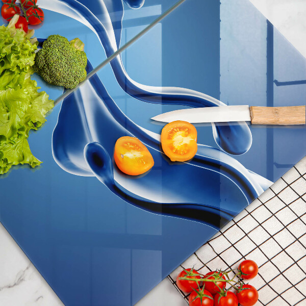 Skärbräda glas Vätskeabstraktion