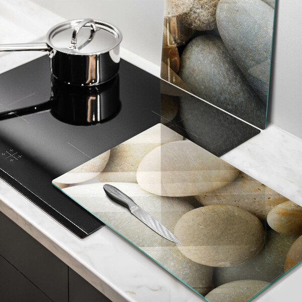 Skärbräda glas Ovalt stenmönster