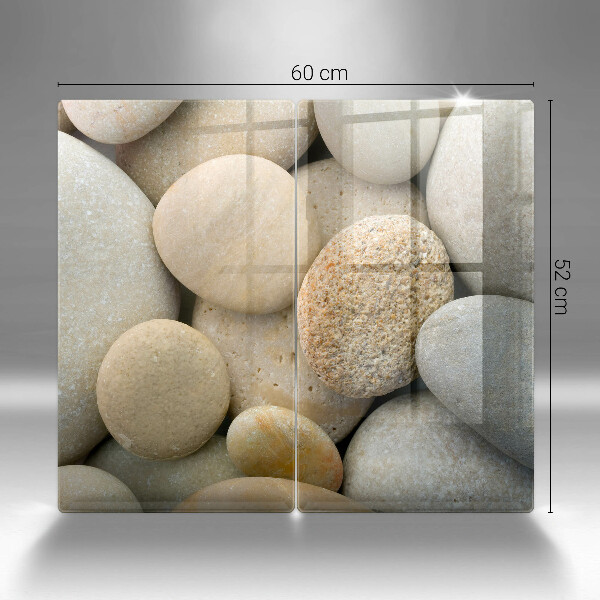 Skärbräda glas Ovalt stenmönster