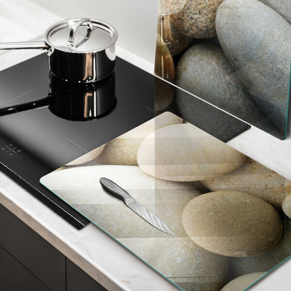 Skärbräda glas Ovalt stenmönster