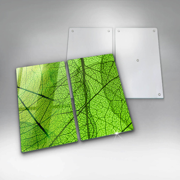 Skärbräda glas Blad vener natur