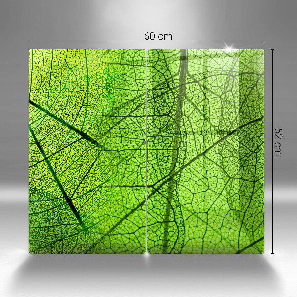 Skärbräda glas Blad vener natur