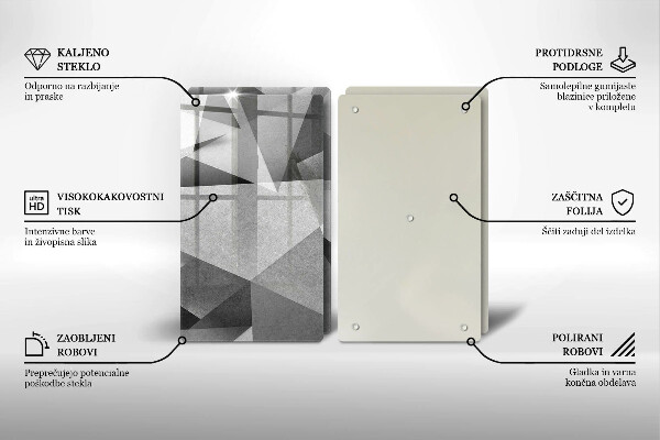 Skärbräda glas Konkret skarp abstraktion