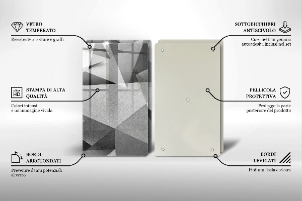 Skärbräda glas Konkret skarp abstraktion