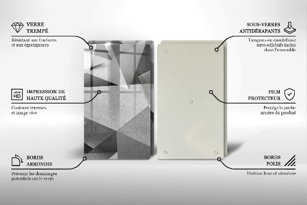 Skärbräda glas Konkret skarp abstraktion