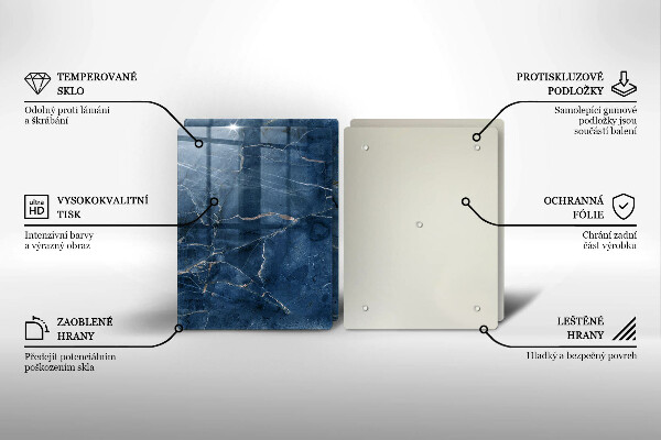 Skärbräda glas Sten textur marmor