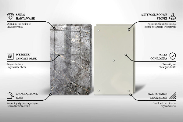 Skärbräda glas Sten textur