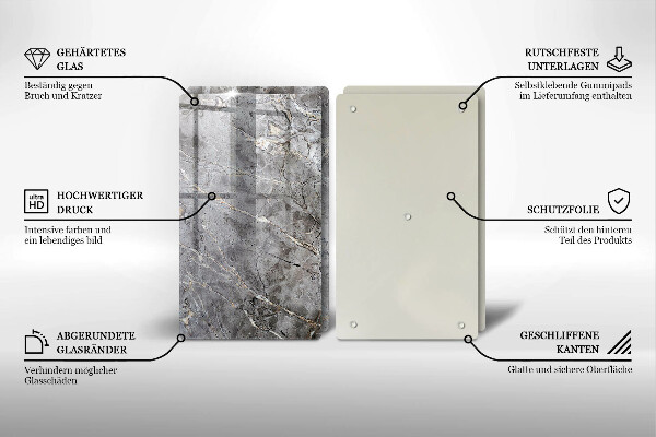 Skärbräda glas Sten textur