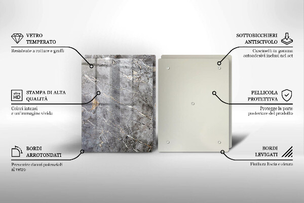 Skärbräda glas Sten textur