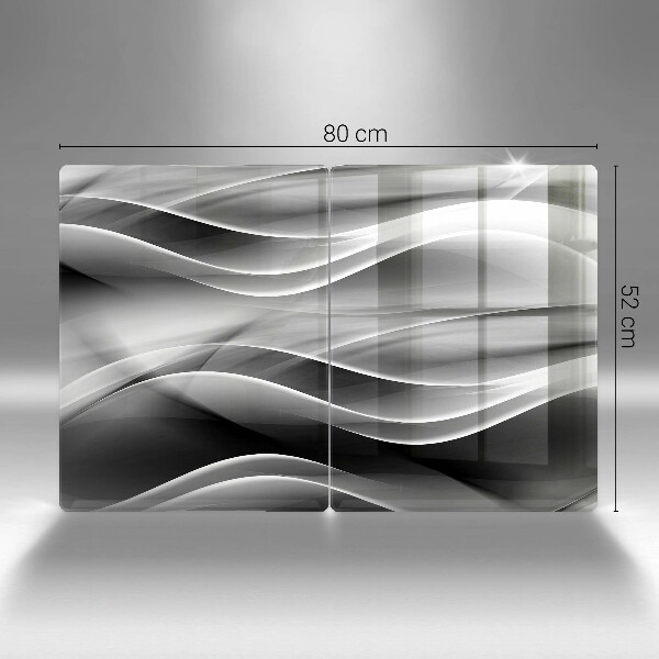 Skärbräda glas Abstraktion mjuka linjer