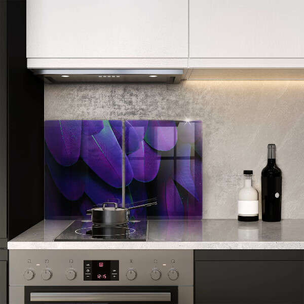 Skärbräda glas Neon fjädrar