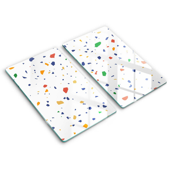 Skärbräda glas Färgglatt stengods