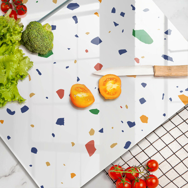 Skärbräda glas Färgglatt stengods