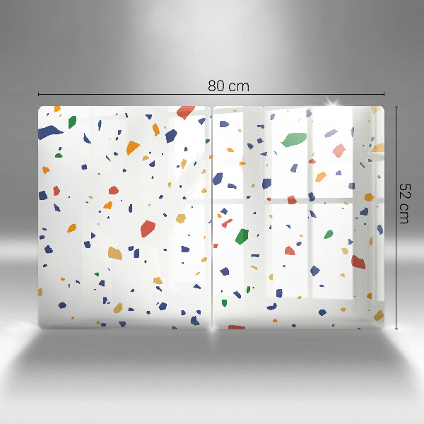 Skärbräda glas Färgglatt stengods