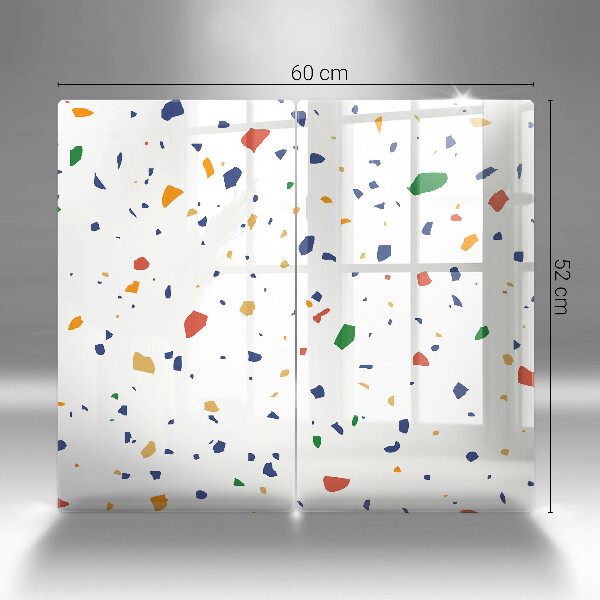 Skärbräda glas Färgglatt stengods