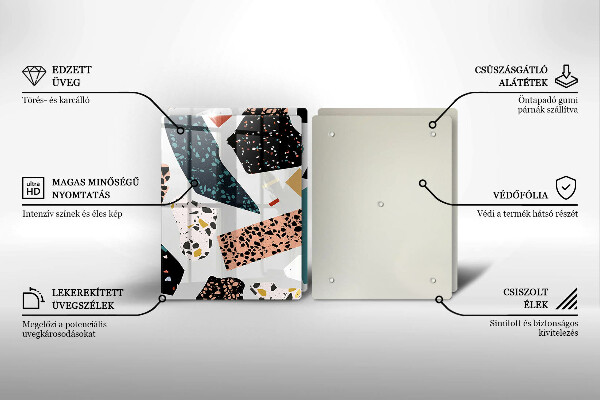 Skärbräda glas Sten gres