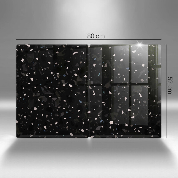 Skärbräda glas Mörk sten gres