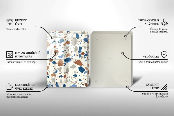 Skärbräda glas Dekorativt stengods