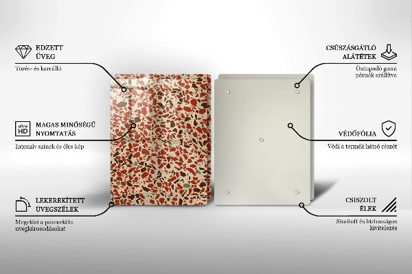 Skärbräda glas Litet stengods