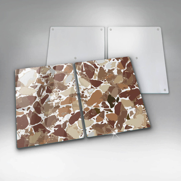 Skärbräda glas Sten dekorativa fläckar