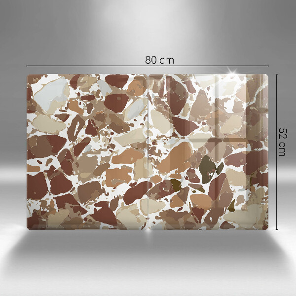 Skärbräda glas Sten dekorativa fläckar