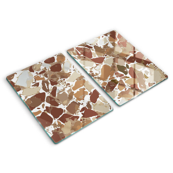 Skärbräda glas Sten dekorativa fläckar