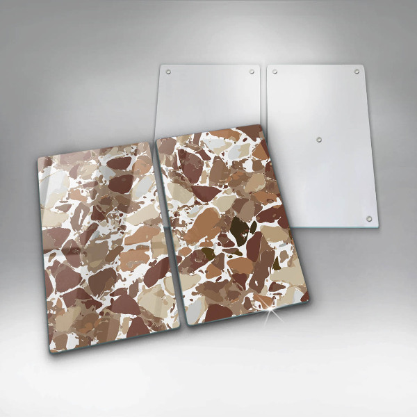 Skärbräda glas Sten dekorativa fläckar