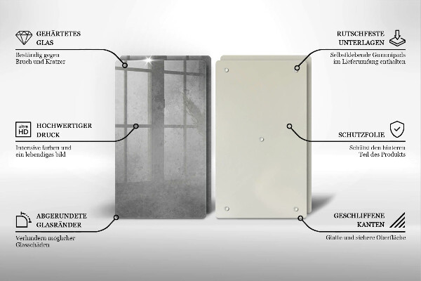 Skärbräda glas Bakgrund textur betong