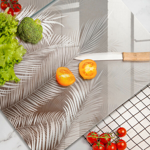 Skärbräda glas Boho lämnar växter