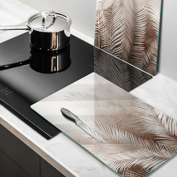 Skärbräda glas Boho lämnar växter