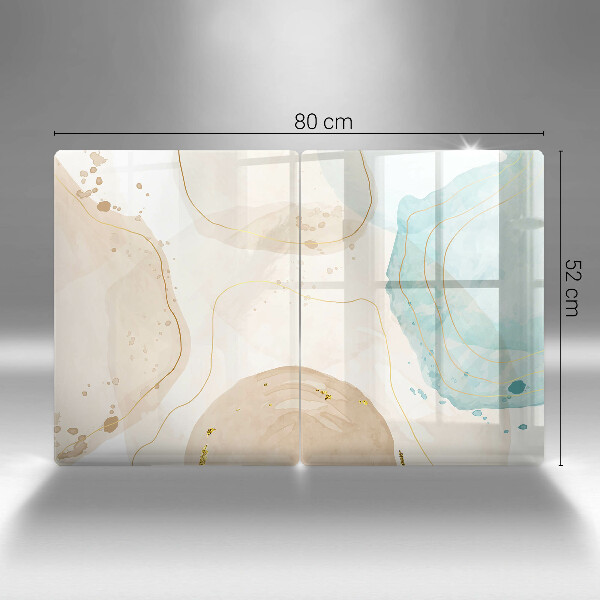 Skärbräda glas Ljusa boho-former