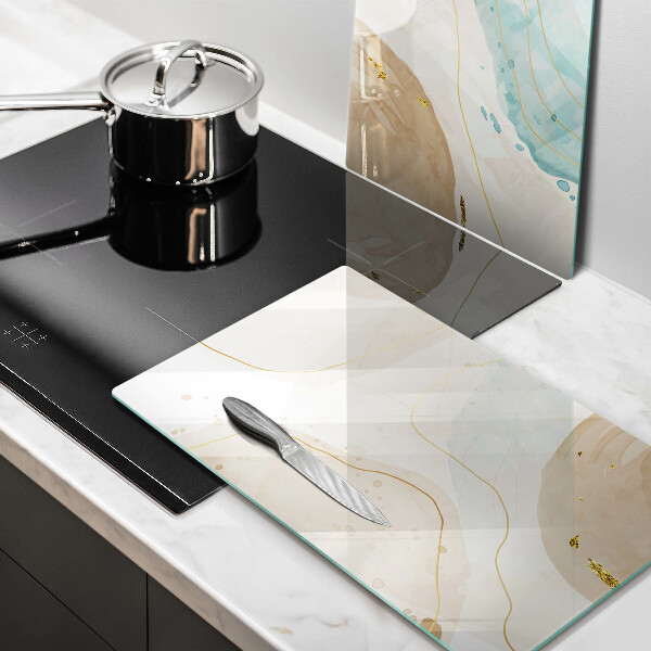 Skärbräda glas Ljusa boho-former