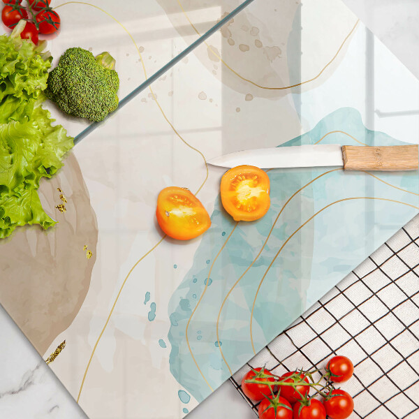 Skärbräda glas Ljusa boho-former