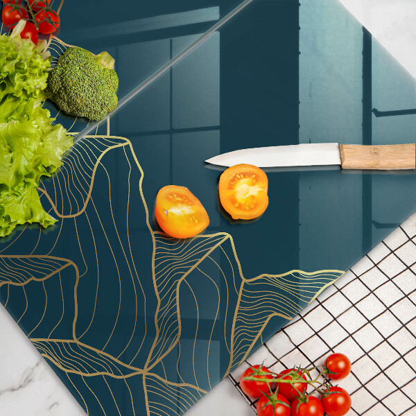 Skärbräda glas Abstrakta berg