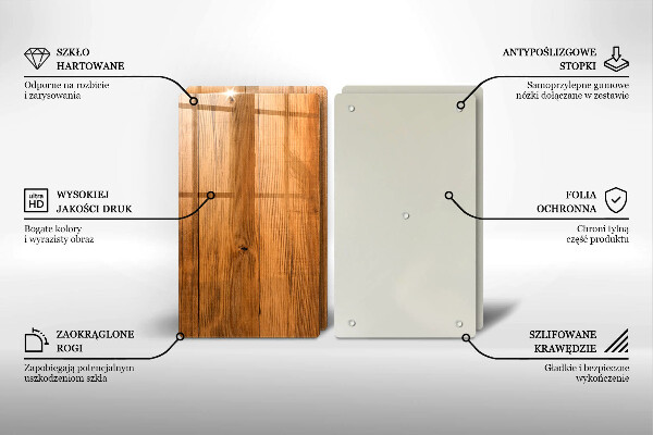 Skärbräda glas Träskivor