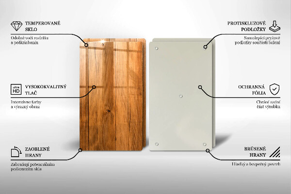 Skärbräda glas Träskivor